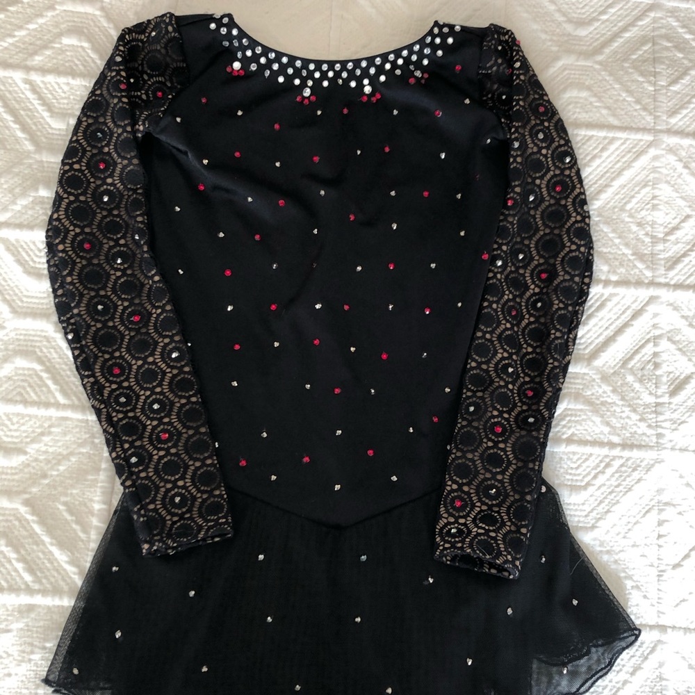 Figure skating dress Swarovski crystals